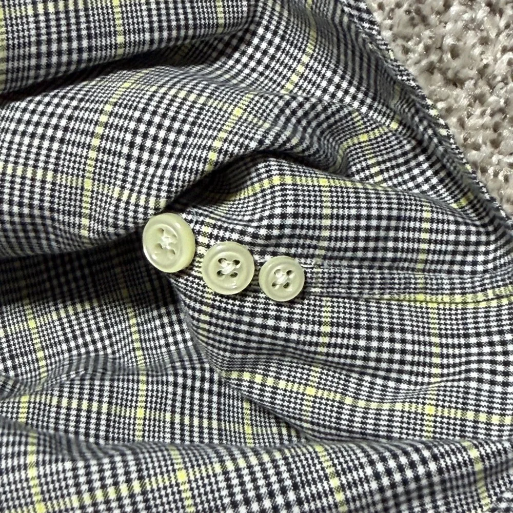Ralph Lauren Classic Fit Long Sleeve Button Down Glen Plaid Pony Men XL